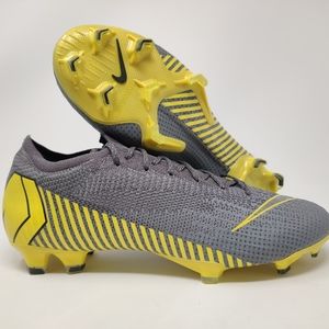 Nike Vapor 12 Elite FG Thunder Grey Yellow Soccer